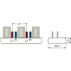 SIEMENS 5ST36760 kištukinė šynelė 10mm² 1P+N 12 modulių, 6 AFDD + 6 komponentams