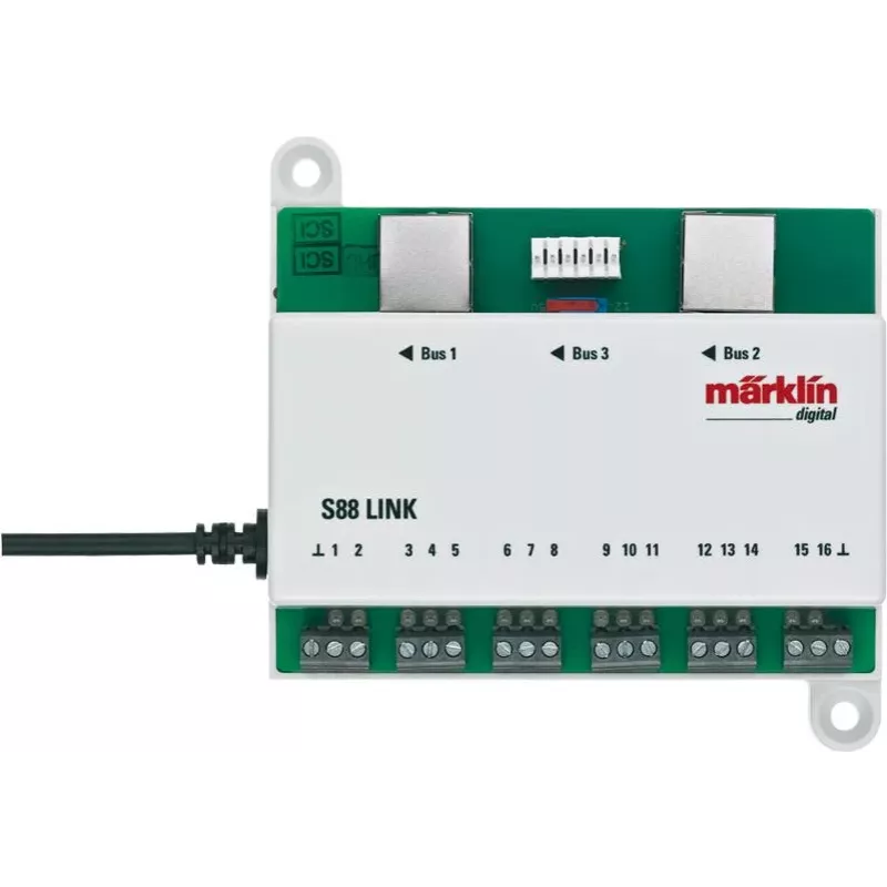 Märklin Link s 88 dekoderis pagal DCC standartą, žalios ir baltos spalvos, 60883