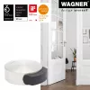 Wagner Design Yourself EH 5111 grindinė durų atrama, cinko lydinio su guminiu žiedu, satininis nikelis, 50 mm skersmens (15511111)