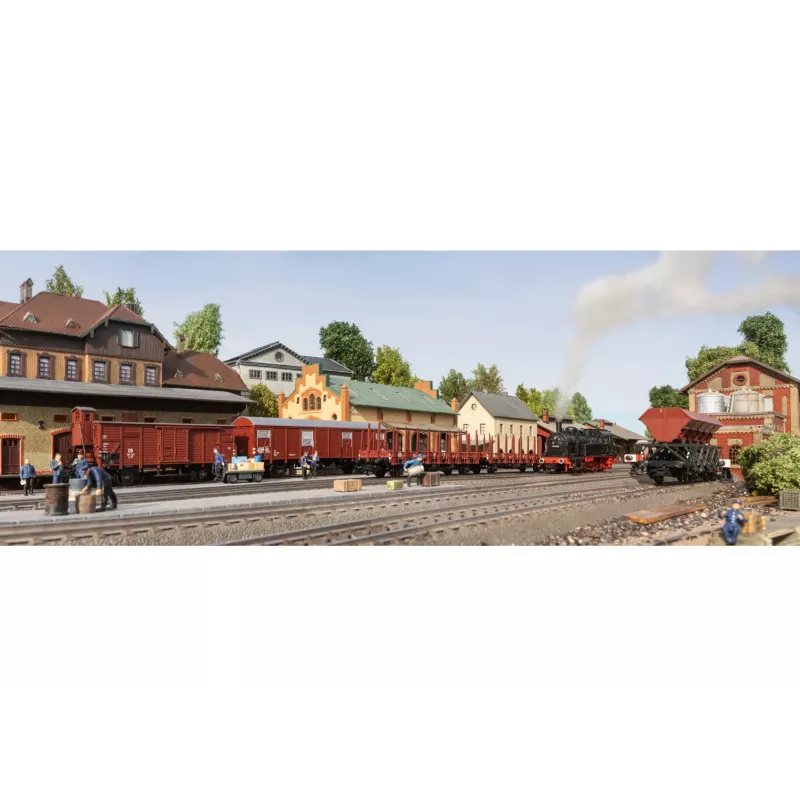 Märklin 48820 H0 G10 uždengtas krovininis vagonas, Deutsche Bundesbahn, III epocha