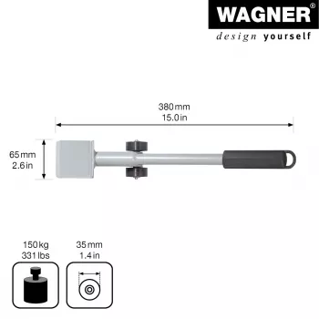 Baldų keltuvas Wagner design yourself MM 4121, sidabrinis, 38 cm (20412101)