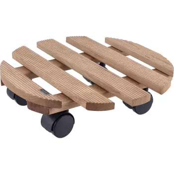WAGNER Multiroller Country Palisander apvalus augalų vežimėlis, masyviojo raudonmedžio, 300 mm, 100 kg 20018301