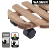 WAGNER Multiroller Country Palisander apvalus augalų vežimėlis, masyviojo raudonmedžio, 300 mm, 100 kg 20018301