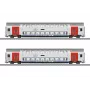 Märklin 043566 H0 dviejų aukštų vagonų rinkinys SNCB M6 2 klasė