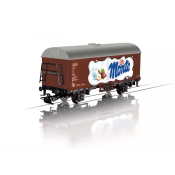 Märklin 44252 HO vėžės Gms 30 uždengtas prekinis vagonas, III epocha, DB, rudas