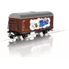 Märklin 44252 HO vėžės Gms 30 uždengtas prekinis vagonas, III epocha, DB, rudas