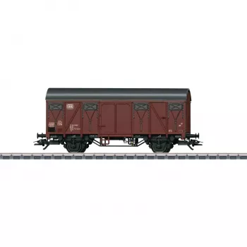 Märklin 44500 H0 uždengtas krovininis vagonas su konduktoriaus platforma, DB, IV epocha