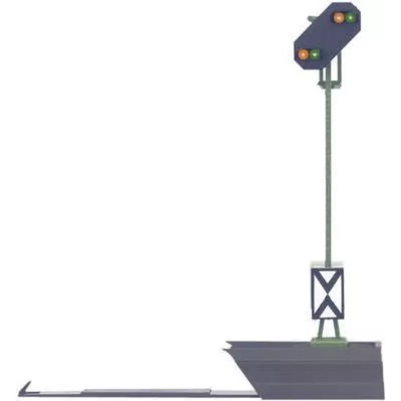 Märklin 76480 H0 šviesinis blokinis signalas su išankstiniu signalu, LED, skaitmeninis
