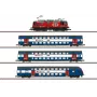 Märklin 81195 Z mastelio traukinio rinkinys - Ciuricho S-Bahn SBB elektrinis lokomotyvas ir dviejų aukštų vagonai