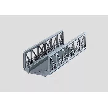 Märklin 074620 ažūrinis tiltas H0 modelių geležinkeliams (1:87 mastelis), pilkas, vieno kelio, 360 mm
