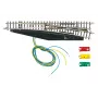 Märklin 8563 elektrinis dešinysis iešmas, Z skalė, Mini-Club, juodas/geltonas