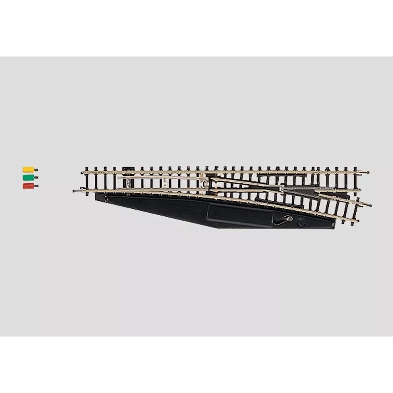 Märklin 8563 elektrinis dešinysis iešmas, Z skalė, Mini-Club, juodas/geltonas
