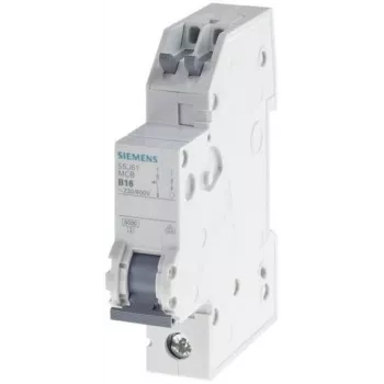 Siemens 5SJ61106KS automatinis jungiklis 1 poliaus B 10 A 6 kA 230/400 V AC kištukinis gnybtas