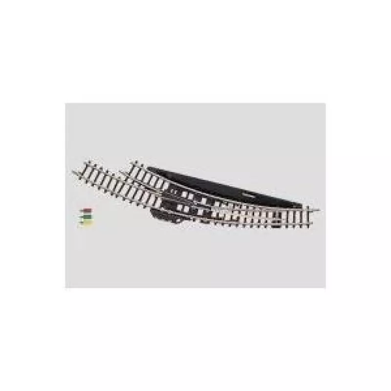 Märklin Z geležinkelio elektromagnetinė kreivoji rodyklė į dešinę - juoda/geltona (8569)