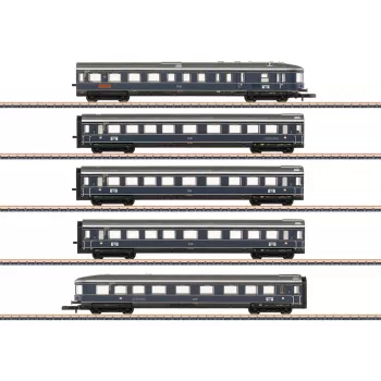 Märklin 087615 Z vėžės vagonų rinkinys „Blauer Enzian“ DB, MHI (3 vagonų keleivinis rinkinys)