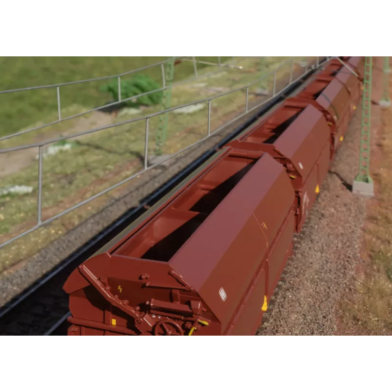 Märklin 000730 H0 24 vienetų rinkinys slenkamojo stogo vagonų Tals 968 DB IV epocha AC