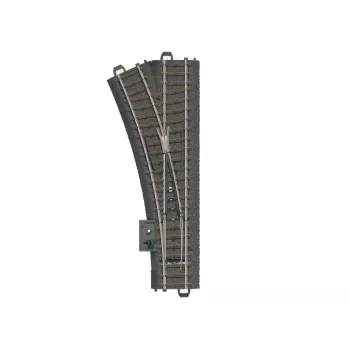 Märklin H0 C-Track kairysis iešmas 188,3 mm su integruotu pylimu, 24,3° 24611