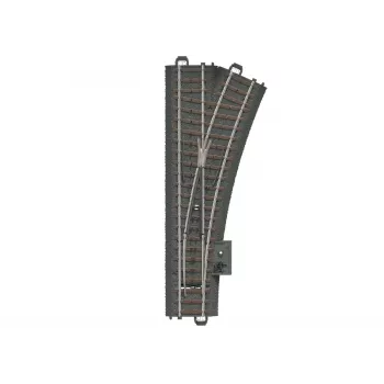 Märklin H0 C-Track dešinioji iešmas 188,3 mm su pagrindu (24612)
