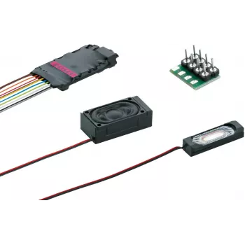 Märklin 60987 mSD/3 elektrinio lokomotyvo garso dekoderis su laidų rinkiniu