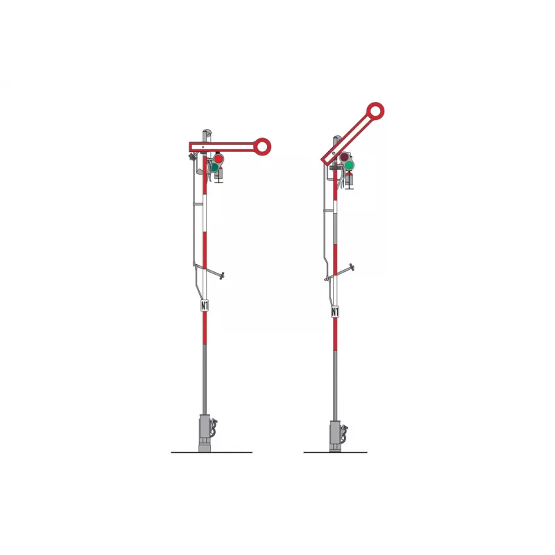 Märklin 70391 H0 šviesinis manevrinis signalas su LED ir skaitmeniniu dekoderiu