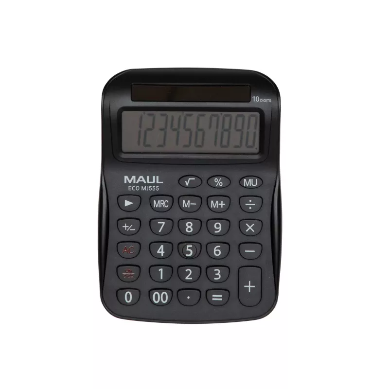 MAUL ECO MJ 555 stalinis skaičiuotuvas, baltas, 12 skaitmenų, dvigubas maitinimas 7263502