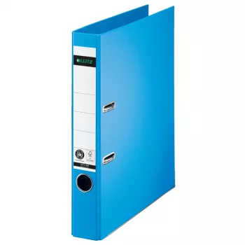 LEITZ 180° svirtinio mechanizmo segtuvas A4, 50 mm, šviesiai mėlynas kartonas (1008-00-30)