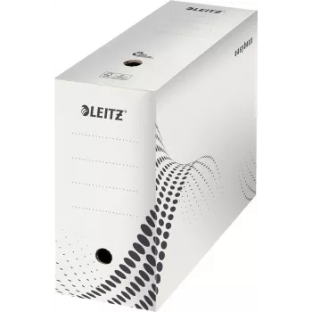 LEITZ easyboxx archyvavimo dėžė balta, 150 mm vidinis plotis, 25 vnt., perdirbtas gofruotasis kartonas