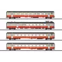 Märklin 42190 H0 4 vagonų rinkinys Swiss Express keleiviniai vagonai SBB
