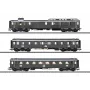 Märklin 42490 H0 3 vagonų greitojo traukinio keleivinių vagonų rinkinys PwPost4ü-28 su DRG