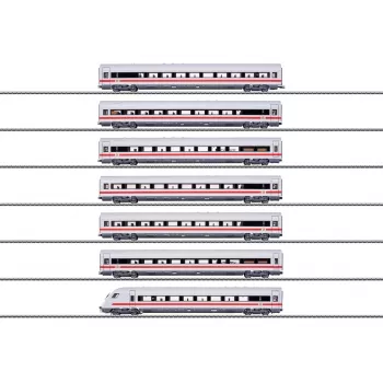 Märklin 042930 H0 ICE greitaeigio traukinio vagonų rinkinys su 7 vagonais, DB AG, mastelis 1:87