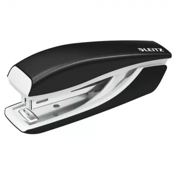 LEITZ Nexxt WOW Mini segiklis, 10 lapų talpa, 50 mm kaklelio gylis, viršutinis užkrovimas, juodas (5528-10-95)