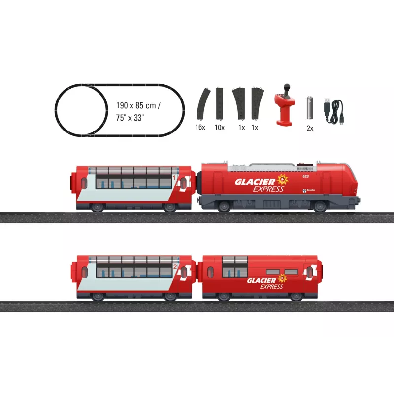 Märklin World 29348 H0 pradinis rinkinys Glacier Express (29348)