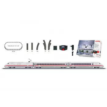 Märklin 29792 ICE 2 skaitmeninis startinis rinkinys H0 AC su Mobile Station 2, 5 dalių traukinys, C-track ovalas, VI epocha