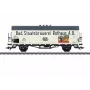 Märklin 046805 H0 AC Rungenwagen Rlmms 580 Deutsche Bundesbahn IV epocha platforminis vagonas su stulpais