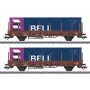 Märklin 046939 H0 uždengtas krovininis vagonas Gms 30 DB III epocha AC