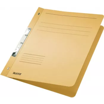 LEITZ segtuvų segiklis su plyšiu, DIN A4, manilos kartonas, šamio spalvos, 250 gsm, 170 lapų talpa, 80 mm mechanizmas, 50 vnt. pakuotė (3746-00-11)