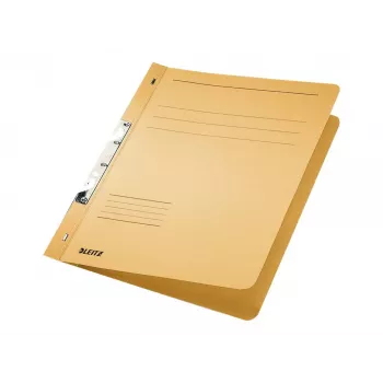 LEITZ segtuvų segiklis su plyšiu, DIN A4, manilos kartonas, šamio spalvos, 250 gsm, 170 lapų talpa, 80 mm mechanizmas, 50 vnt. pakuotė (3746-00-11)