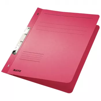 LEITZ segtuvų segikliai su plyšiu DIN A4, raudono manilos kartono 250 g/m², 170 lapų, 80 mm mechanizmas, 50 vnt., 3746-00-25