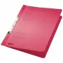 LEITZ segtuvų segikliai su plyšiu DIN A4, raudono manilos kartono 250 g/m², 170 lapų, 80 mm mechanizmas, 50 vnt., 3746-00-25