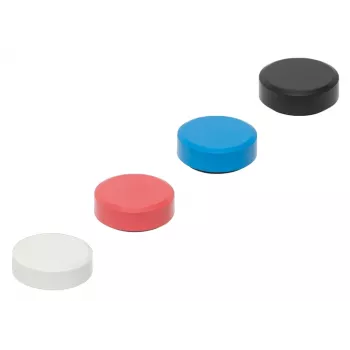 MAULpro Recycling apvalūs magnetai, 29 mm x 11 mm, 20 vienetų rinkinys (balti, raudoni, mėlyni, juodi) 6177399