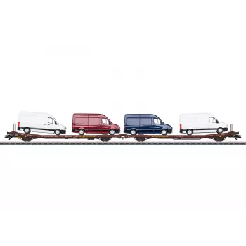 Märklin 47430 H0 platforminiai vagonai Laads 800B pora, Transwaggon GmbH