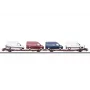Märklin 47430 H0 platforminiai vagonai Laads 800B pora, Transwaggon GmbH