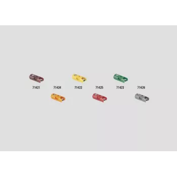 Märklin 71423 jungtys, žalios, 10 vienetų rinkinys modelių geležinkeliams