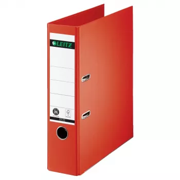 LEITZ 180° svirtinė archyvavimo byla A4 80 mm šviesiai raudona kartoninė 1007-00-20