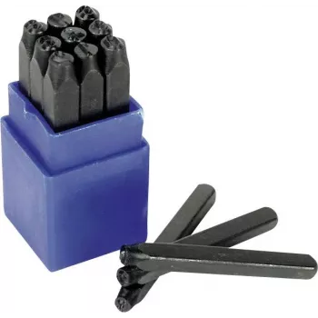 Brüder Mannesmann 9 dalių skaičių štampavimo rinkinys 10 mm (245-10)