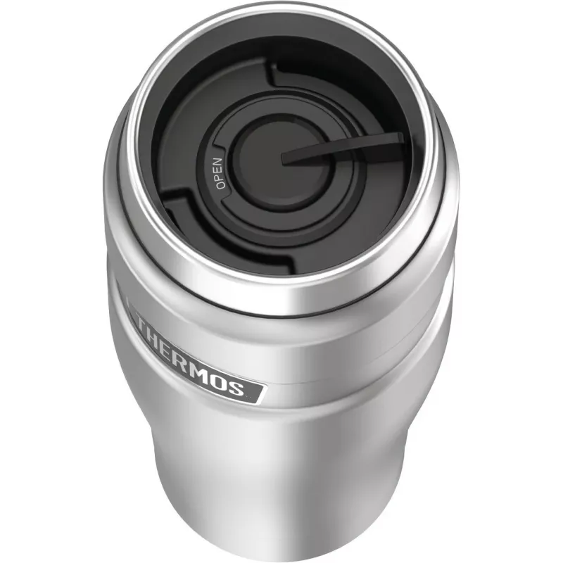 THERMOS Stainless King kelioninis puodelis 470 ml matinis juodas 4002233047
