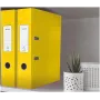 Leitz 180° WOW A4 dokumentų segtuvas su svirtimi, geltonas, 80 mm nugarėlė, 600 lapų, kartoninis, 10050016