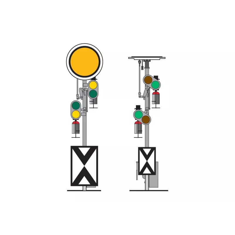 Märklin 70361 H0 šviesinis blokinis signalas (Sh0/Sh1) su LED apšvietimu