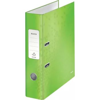 Leitz 180° WOW A4 segtuvas su apvaliais žiedais, kartoninis, žalias, 600 lapų, 80 g/m² (10050054)