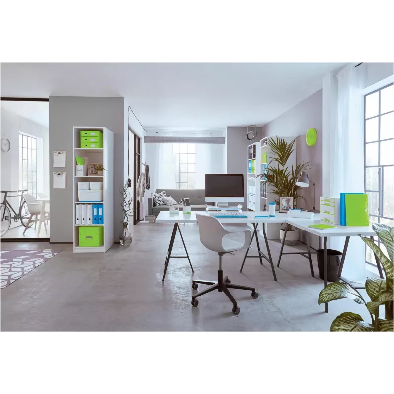 Leitz 180° WOW A4 segtuvas su apvaliais žiedais, kartoninis, žalias, 600 lapų, 80 g/m² (10050054)